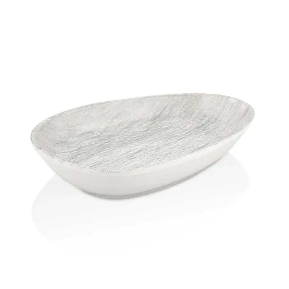Блюдо овальное 19*13 см h3,2 см емкость для закусок Ombra Island Gray By Bone [6]