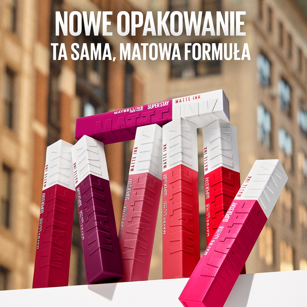 MAYBELLINE NEW YORK SuperStay Matte Ink - Матовая жидкая помада для долговременного эффекта оттенок 25 Heroine, 5 ml