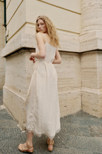 ПЛАТЬЕ МИДИ В БЕЛЬЕВОМ СТИЛЕ С КРУЖЕВОМ — ZARA