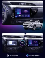 Магнитола для Toyota Hilux 8 2015-2023+ - AIROC 2K RI-1119 Android 12, Быстрая, QLed+2K, CarPlay, SIM-слот