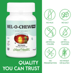 Maxi Health, Mel-O-Chew ™, натуральные ягоды, 3 мг, 100 жевательных таблеток