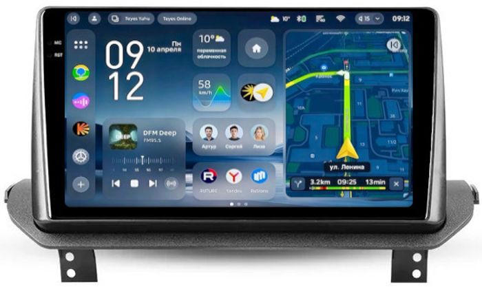 Магнитола для Mitsubishi Outlander 4 2021+ (поддержка 360) - Teyes CC4-PRO монитор 10.36" 2K QLED на Android 13, Быстрейшая, Snapdragon 778G, ИИ, CarPlay, DSP, 4G SIM-слот