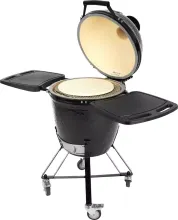 Керамический угольный гриль Primo Round Large All-In-One, 47 см, с ножками и столиками