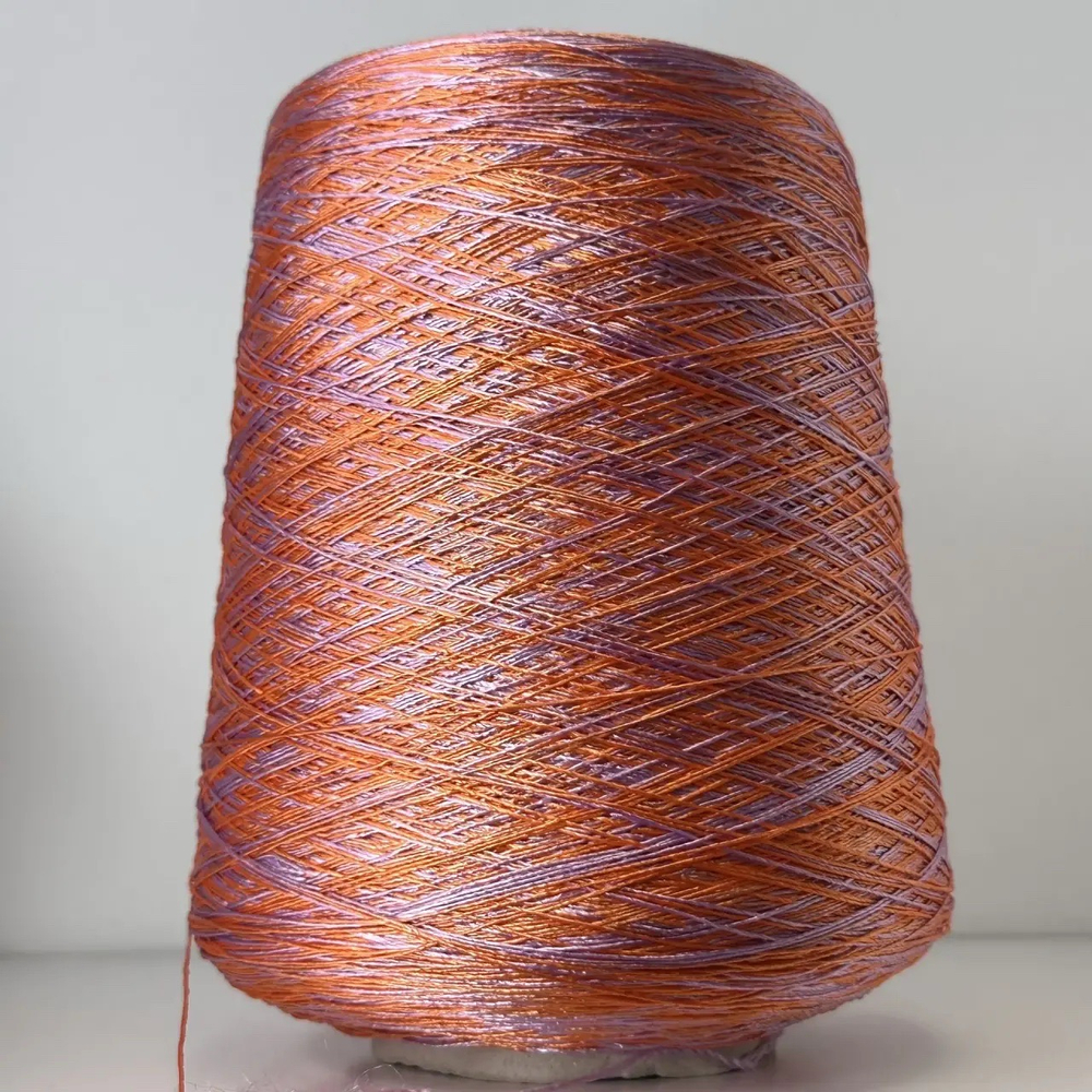 3589K - Missoni; 100% вискоза; 650м/100гр; col. 010, цвет: оранжевый, фиолетовый; S506