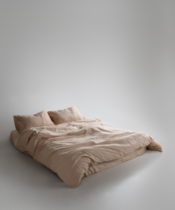 Lımasso КПБ 4 пр. Stonewashed Standart Akdeniz Bej пододеяльник 200*220, простынь 240*260, наволочки 50*70 2шт