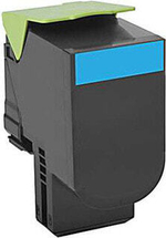 Картридж тонерный голубой 1 шт Lexmark 80C0S20