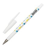 Ручка шариковая ЮНЛАНДИЯ "LAMA", 1шт, синяя, SOFT TOUCH покрытие, узел 0,7 мм, линия письма 0,35 мм, 143735