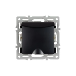 Механизм розетки влагозащищённый SCT-MCP-PL-BK (250V, 16A) (Arlight, -)