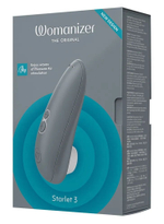 Серый клиторальный стимулятор Womanizer Starlet 3