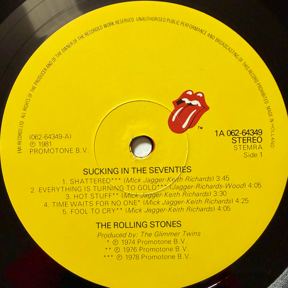 The Rolling Stones ‎– Sucking In The Seventies (Голландия 1981г.)