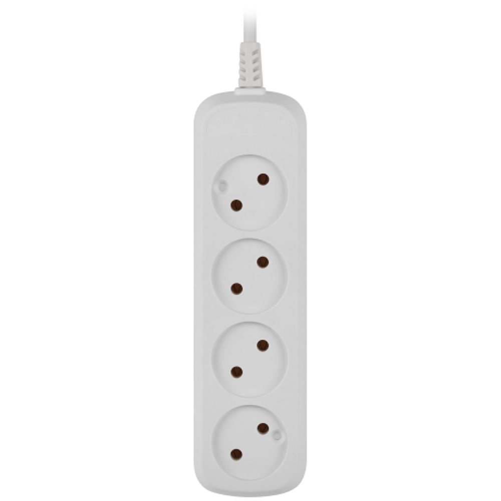 Удлинитель электрический ЭРА UDL-10-450 Greenline 4 розетки без заземления 5м ПВС 2x0.75мм2 | Электротовары
