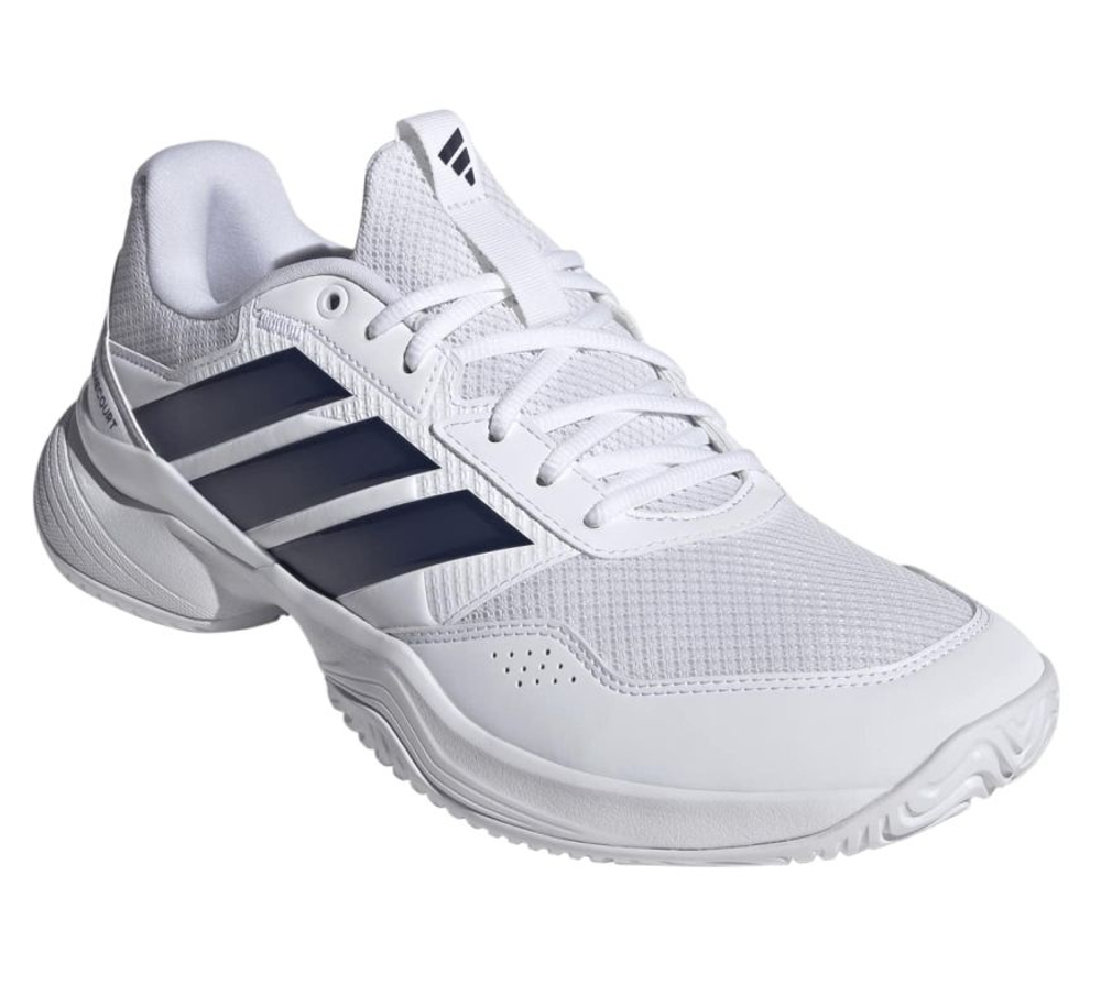 Теннисные кроссовки Adidas GameCourt 3 M - cloud white/dark blue/core black