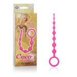 Силиконовая анальная цепочка Play Beads Coco Licious (Цвет: ярко-розовый)