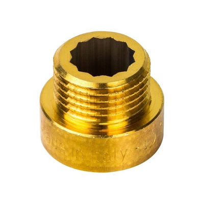 Удлинитель резьбовой STOUT SFT 0001 - 1/2" длина 10 мм (ВР/НР, латунь без покрытия)