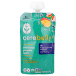 Cerebelly, Organic Baby Puree, White Bean, Pumpkin, Apple with Cinnamon, 6 Pouches, 4 oz (113 g) Each