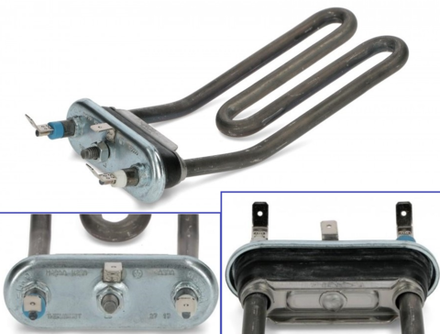 Тэн для стиральной машины Ardo (Ардо) 524010300, 651016488 - 1900W загнутый Thermowatt без отверстия