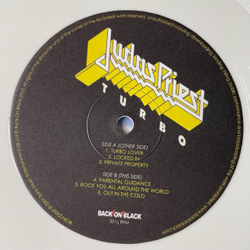 Винтажная виниловая пластинка LP Judas Priest Turbo (UK 2010) (White Vinyl)