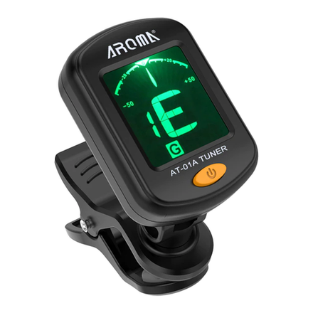 Тюнер для настройки музыкальных инструментов 1.2"LCD AROMA  AT-01A  300C