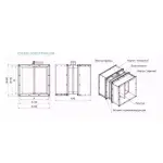 Клапан противопожарный двойного действия ФКС-ДД-1100x900