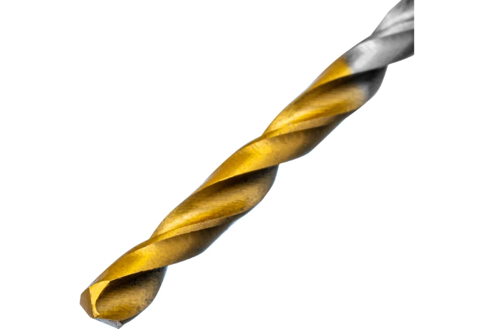 Сверло спиральное по металлу 3x60 мм, Р6М5, Golden Tip, 2 шт Denzel 718225