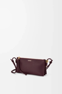 Loewe Сумка Joya из телячьей кожи наппа, бургунди