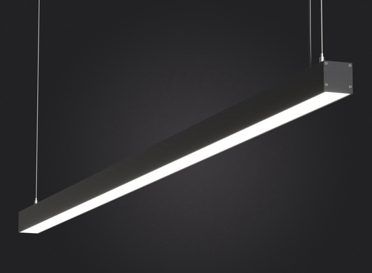Подвесной линейный LED светильник LP33-1000 27Вт 3000К IP20 черный 2484Лм 1000х35х35мм DARKLUM