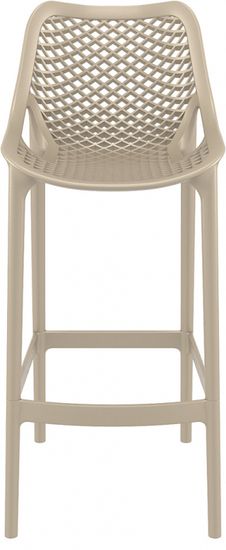 Стул пластиковый барный Air Bar 75 цвет бежевый