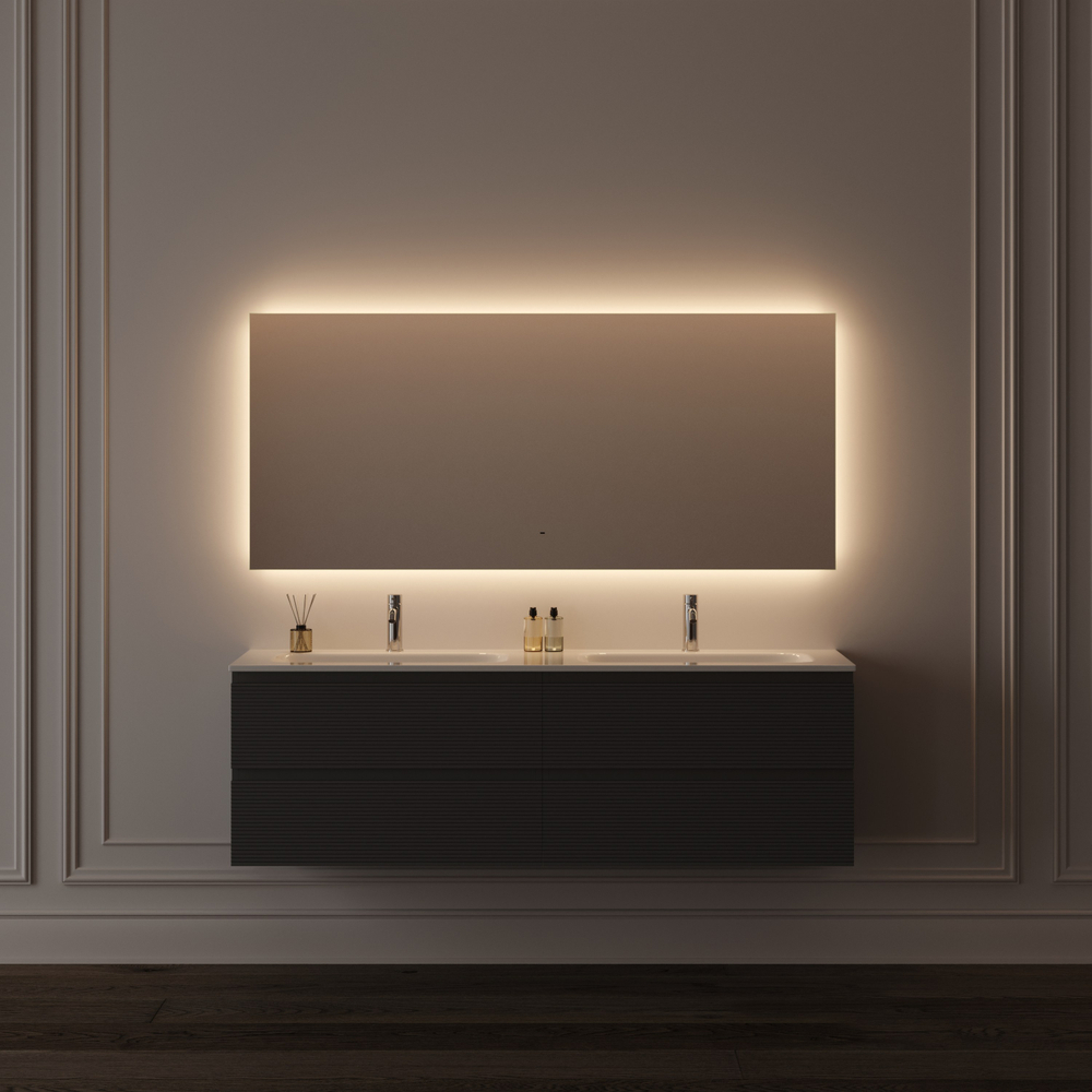 Зеркало для ванной комнаты SANCOS Поле 2.0 (Square 2.0) 1600х800 led подсветка 2700K/4000K/5000K SQ2.1600