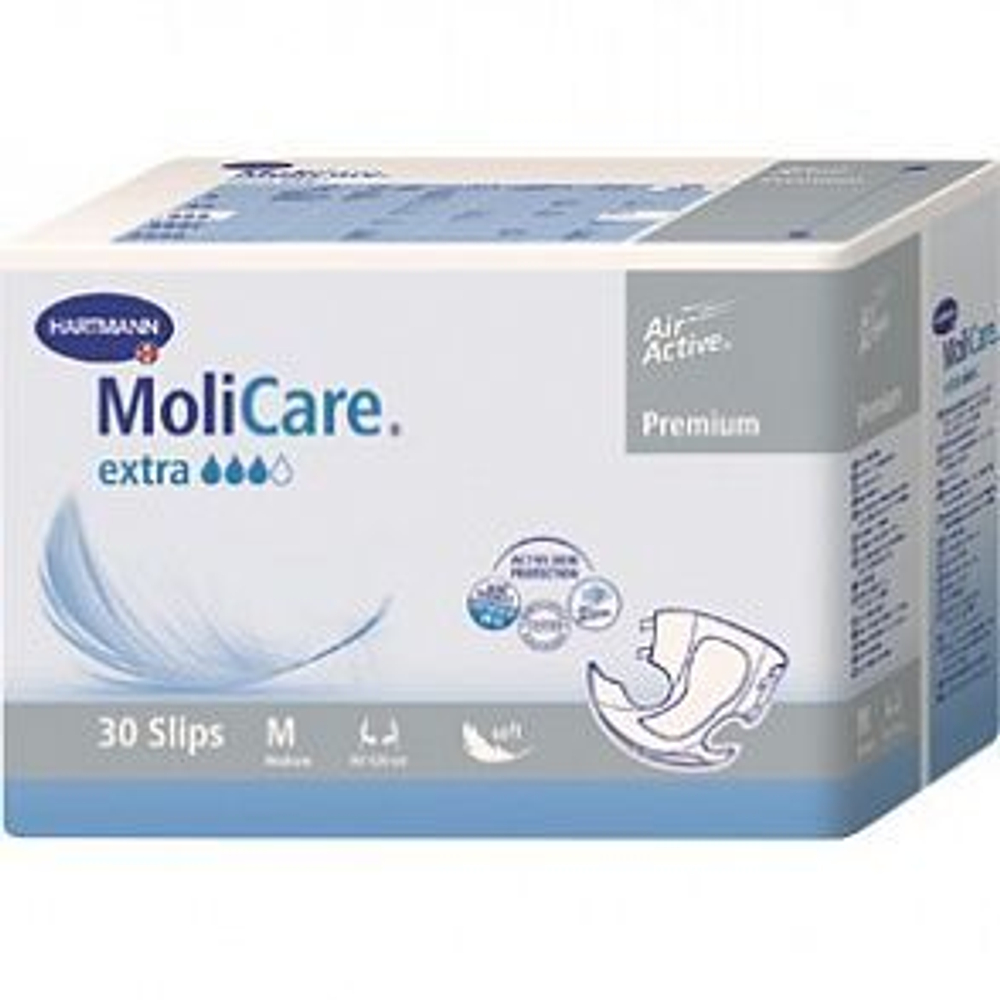 MoliCare Premium extra soft - Моликар Премиум экстра софт - Воздухопроницаемые подгузники: размер M,  30 шт