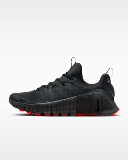 Кроссовки мужские Nike Free Metcon 6 (Черно-Красные)
