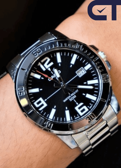 Мужские часы японского бренда Casio Collection модель MTP-VD01D-1B