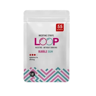 LOOP BUBBLE GUM НИКОТИНОВЫЕ ПЛАСТИНКИ (12 МГ) - БАБЛ ГАМ