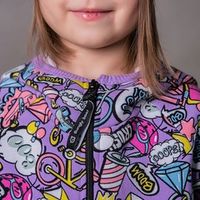 Комбинезон с клапаном и капюшоном "Sporty girls" утепленный