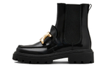 TOD"S Logo Plaque Chunky Boots Women"s