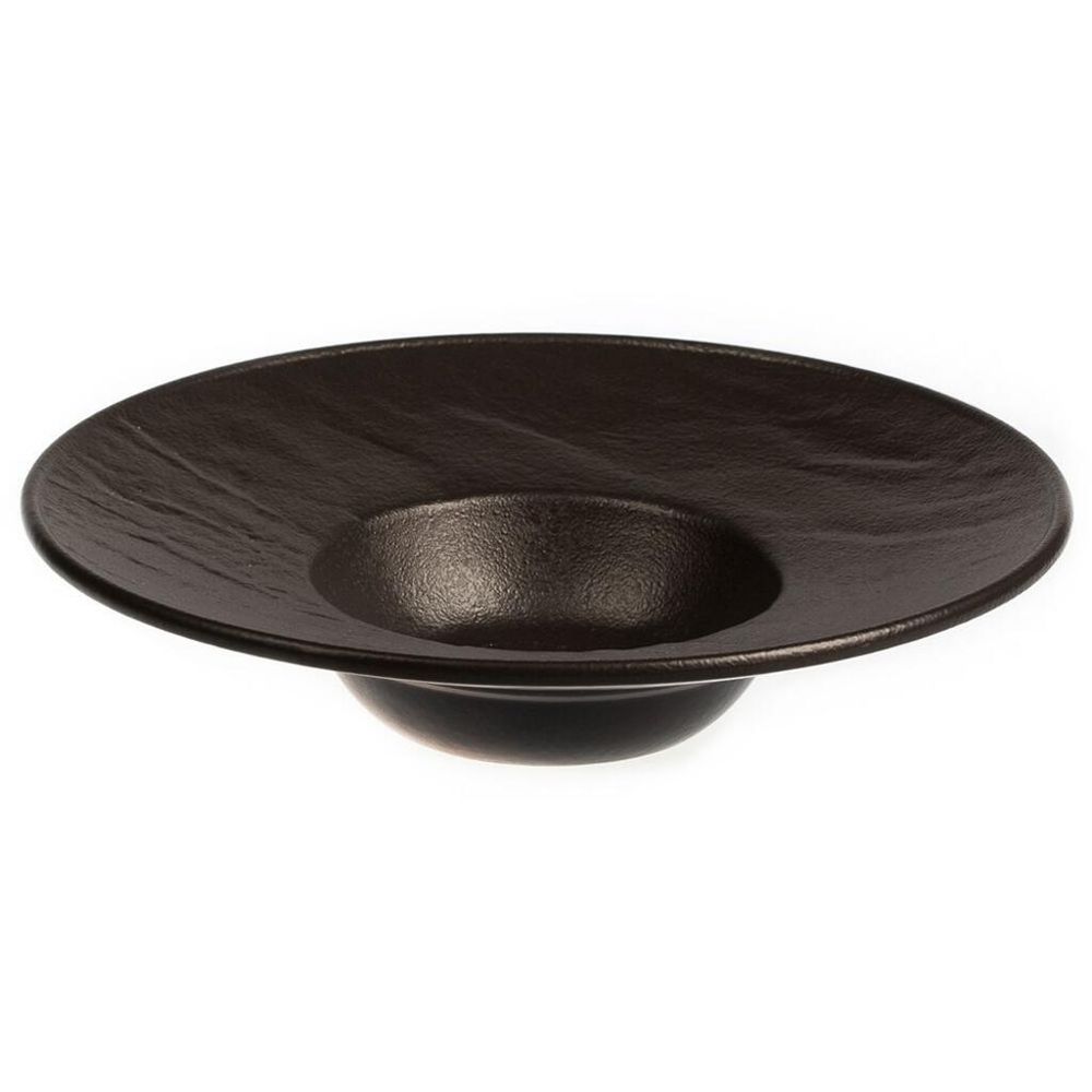 Тарелка глубокая 240 мл d 27 см h5,5 см для пасты/салата Black Raw Stellar P.L. Proff Cuisine [1]