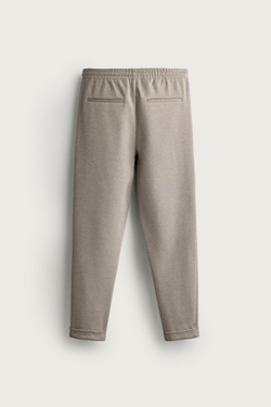 ZARA БРЮКИ-ДЖОГГЕРЫ NON IRON КОМФОРТНОЙ ПОСАДКИ, ТЕМНЫЙ РЫЖЕВАТО-КОРИЧНЕВЫЙ