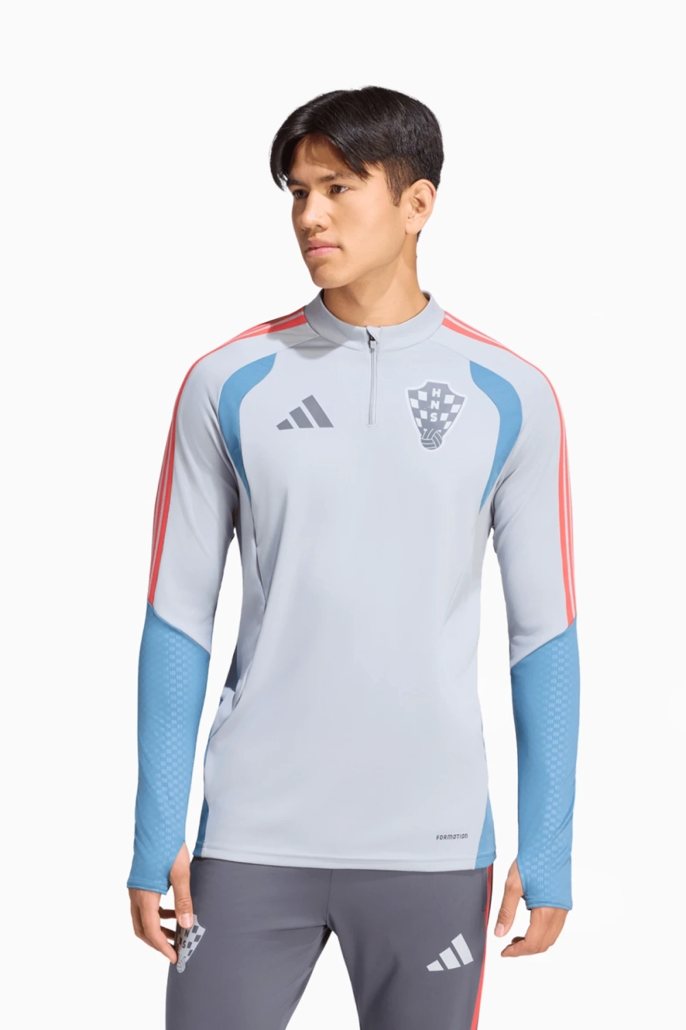 Кофта adidas Croatia 2026 Tiro Training - голубой