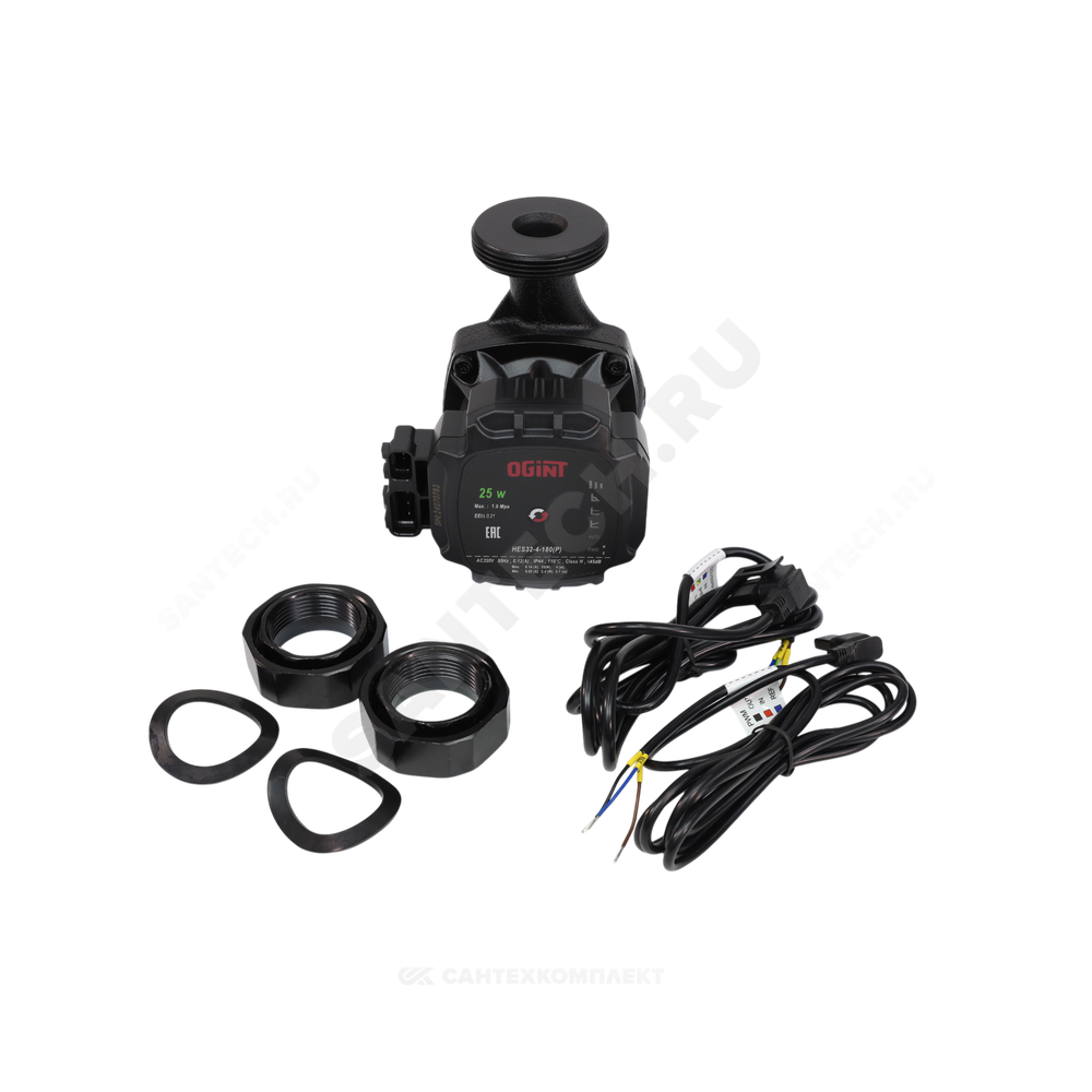 Насос циркуляционный с мокрым ротором HES32-4-180(P) PN10 1х220-240В/50 Гц Ogint