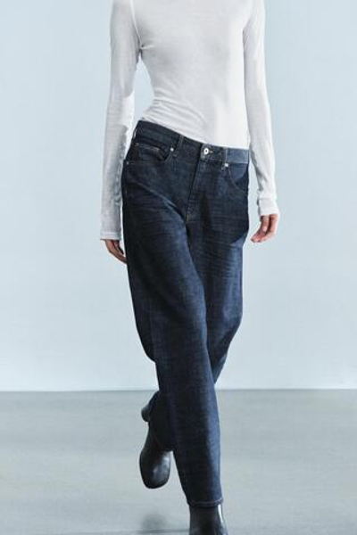 ДЖИНСЫ ПРЯМОГО КРОЯ СО СРЕДНЕЙ ПОСАДКОЙ — ZW COLLECTION — ZARA