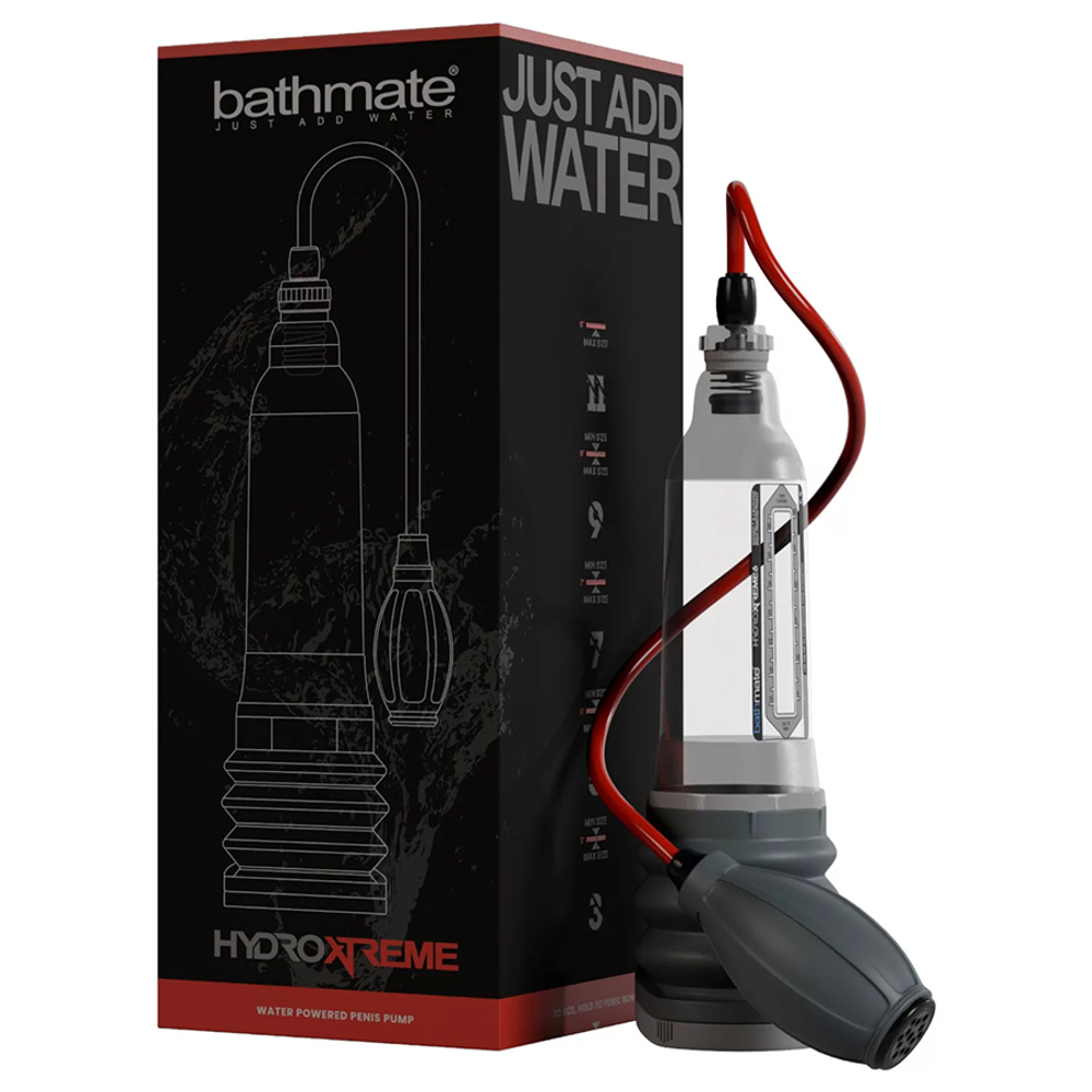Набор прозрачная гидропомпа 28,5см для пениса + аксессуары Bathmate HydroXtreme6 Crystal Pump Without Accessories Kit