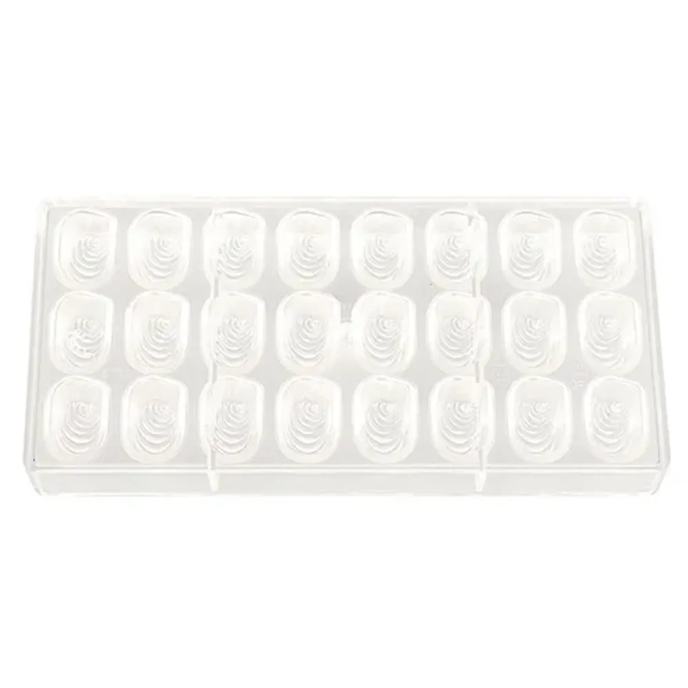 Пластиковая форма "Овал с узором" 24 ячейки 35*21*16 мм, P.L. Proff Cuisine