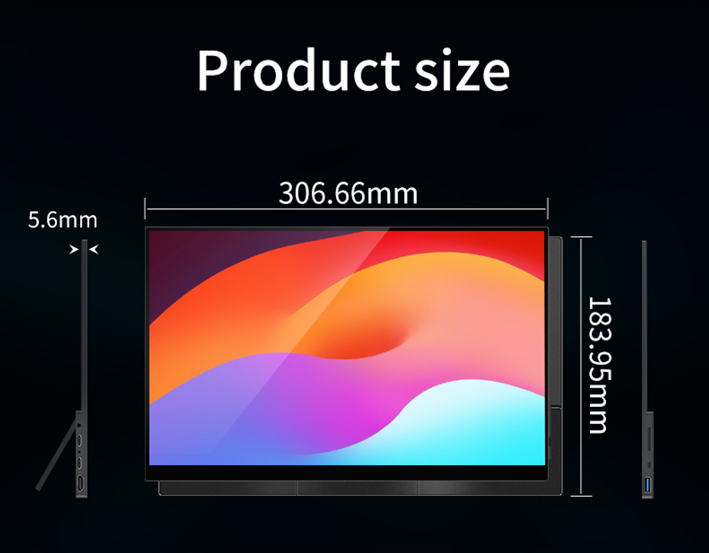 13.3" Портативный сенсорный игровой монитор VChance SF13TO 1920x1080, 60 Гц, OLED