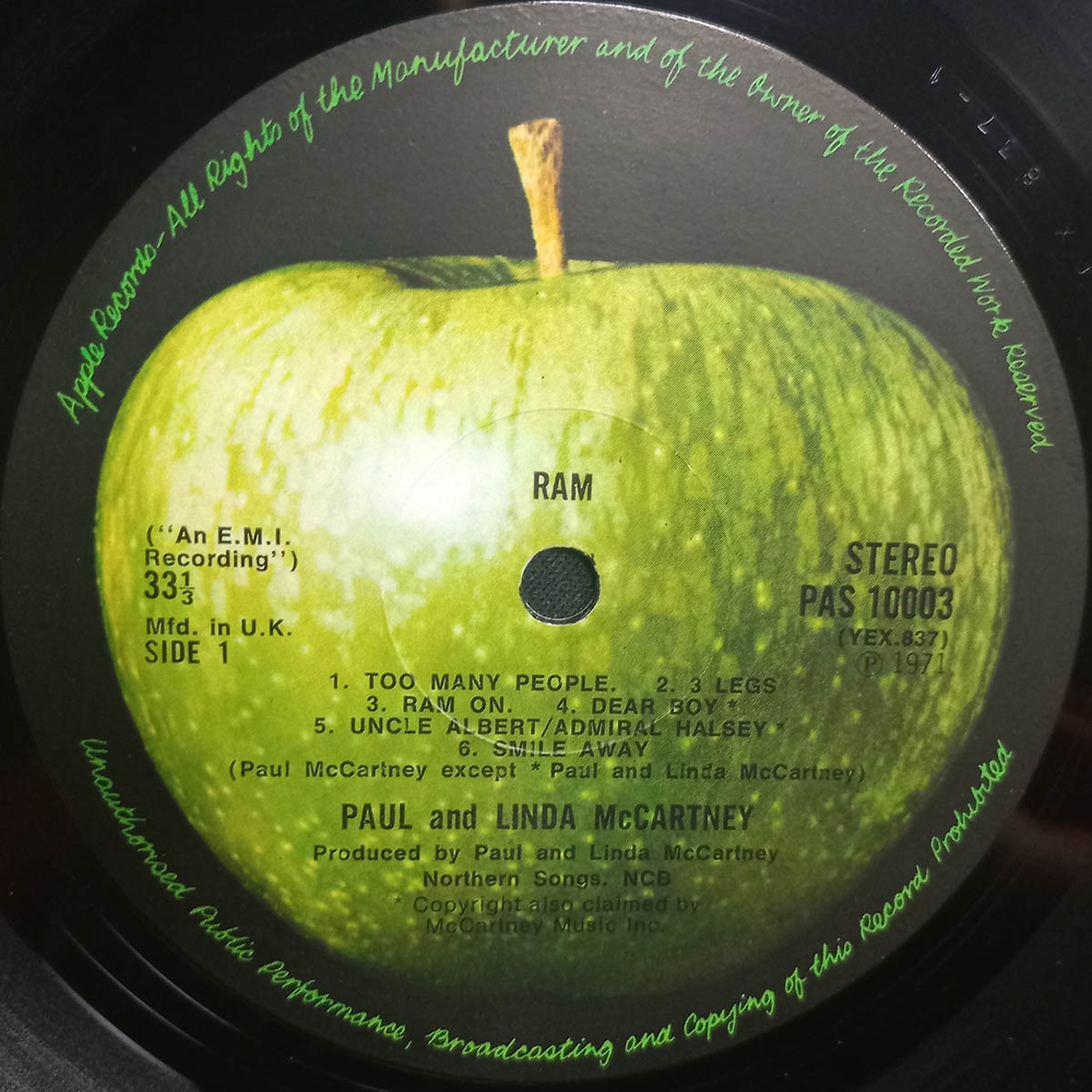 Paul And Linda McCartney / Ram (LP)