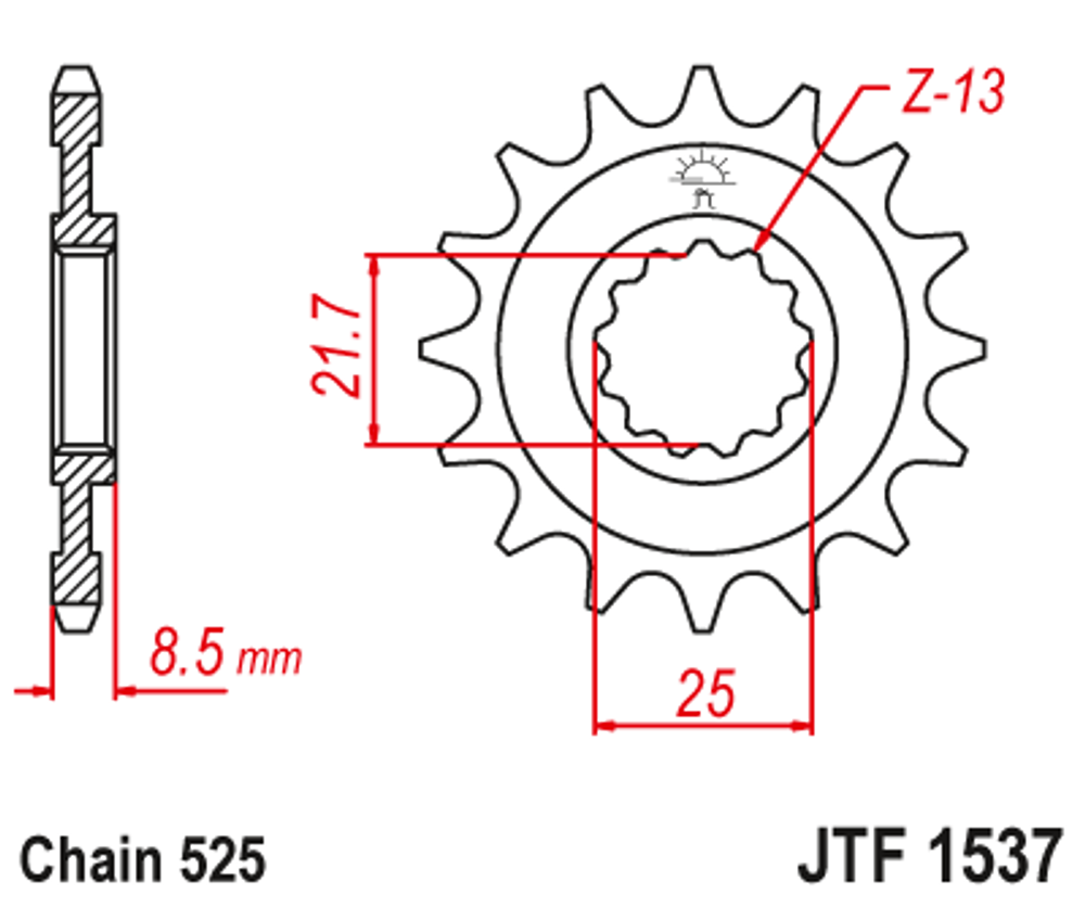 Звезда JTF1537.16RB