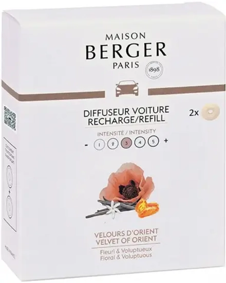 Maison Berger Paris Набор из 2 картриджей Velvet для автомобильного диффузора 6974