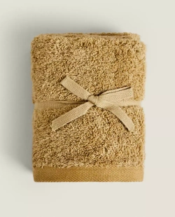 ZARA HOME (НАБОР ИЗ 3 ШТ.) ПОЛОТЕНЦЕ ИЗ ВЫСОКОКАЧЕСТВЕННОГО ХЛОПКА, ОЛИВКОВЫЙ
