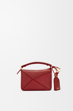 Loewe Сумка-мини Puzzle Featherlight из овечьей кожи наппа, красный