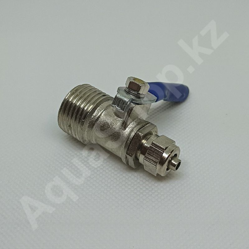 Вентиль шаровый BV-01 1/4"(f) x 1/2"(НР) мет.
