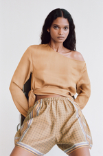 Топ на одно плечо со шнуровкой - H&M