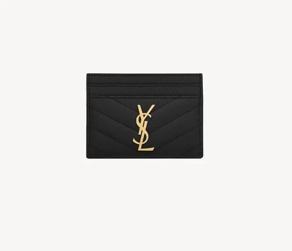 Держатель для карт Saint Laurent CASSANDRE MATELASSÉ GRAIN DE POUDRE